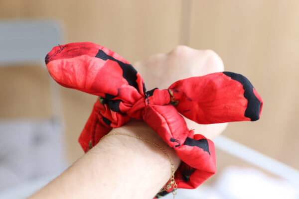 chouchou coquelicot
