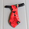 cravate pour animaux coquelicot