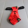 cravate pour animaux coquelicot